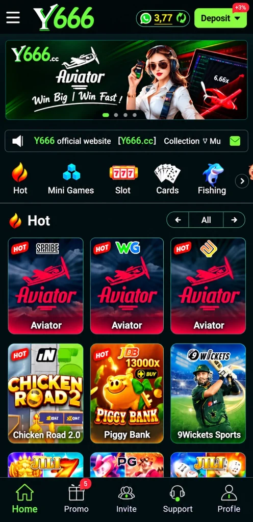 Y666 game interface