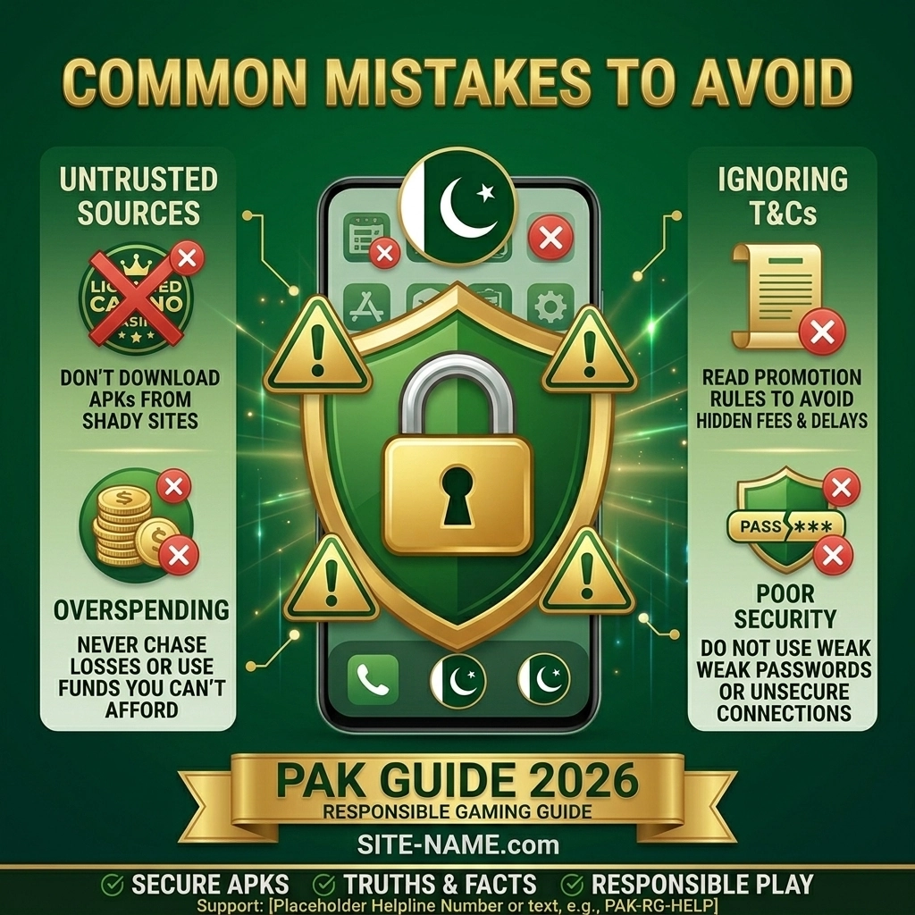 Common Mistakes to Avoid When Using Earning Casino Games in Pakistan
